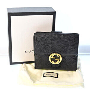 Gucci Gg Canvas Leather Compact Wallet #259264G25B